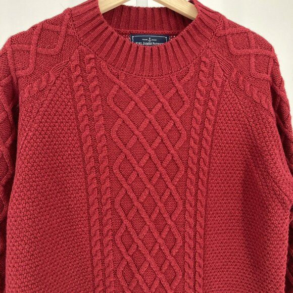 Kiel James Patrick Womens Red Sweater Dress Sz XL Cable Knit Pullover Wool Blend - Picture 7 of 16